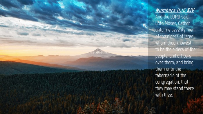 Picture 04 - Numbers 11:16 KJV Desktop Wallpaper - And the LORD said unto Moses, Gather unto me - Desktop Bible Verse Wallpaper