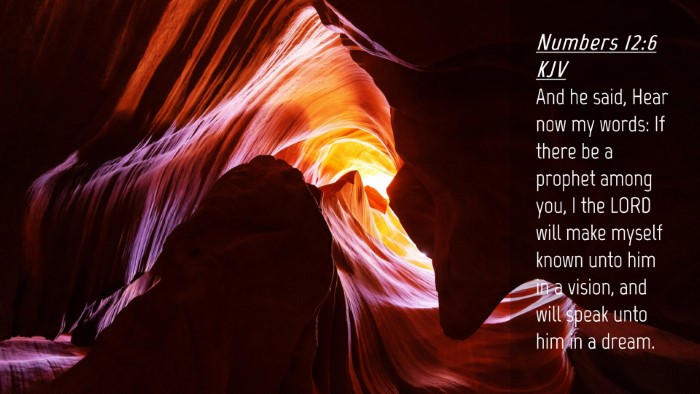 Picture 04 - Numbers 12:6 KJV Desktop Wallpaper - And he said, Hear now my words: If there be a - Desktop Bible Verse Wallpaper