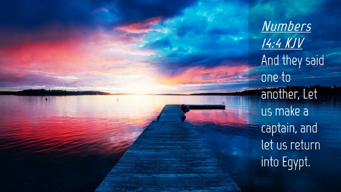 Picture 04 - Numbers 14:4 KJV Desktop Wallpaper - And they said one to another, Let us make a - Desktop Bible Verse Wallpaper