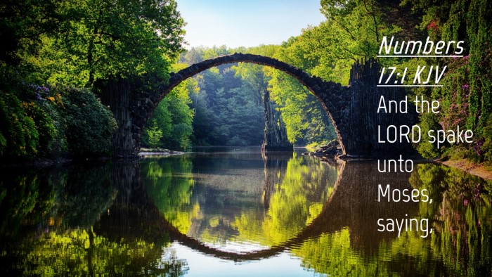 Picture 04 - Numbers 17:1 KJV Desktop Wallpaper - And the LORD spake unto Moses, - Desktop Bible Verse Wallpaper
