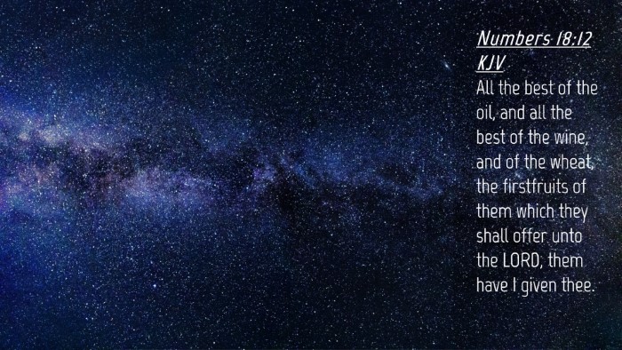 Picture 04 - Numbers 18:12 KJV Desktop Wallpaper - All the best of the oil, and all the best of the - Desktop Bible Verse Wallpaper