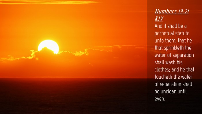Picture 04 - Numbers 19:21 KJV Desktop Wallpaper - And it shall be a perpetual statute unto them, - Desktop Bible Verse Wallpaper
