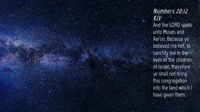 Picture 04 - Numbers 20:12 KJV Desktop Wallpaper - And the LORD spake unto Moses and Aaron, Because - Desktop Bible Verse Wallpaper