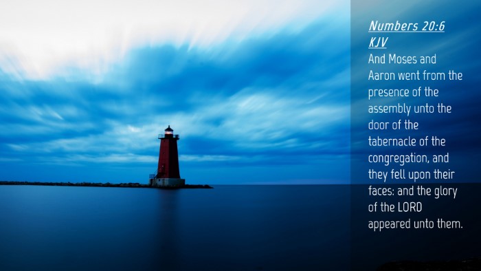 Picture 04 - Numbers 20:6 KJV Desktop Wallpaper - And Moses and Aaron went from the presence of the - Desktop Bible Verse Wallpaper