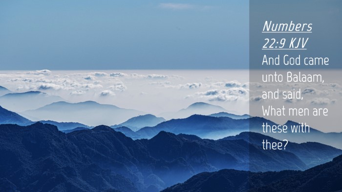 Picture 04 - Numbers 22:9 KJV Desktop Wallpaper - And God came unto Balaam, and said, What men are - Desktop Bible Verse Wallpaper