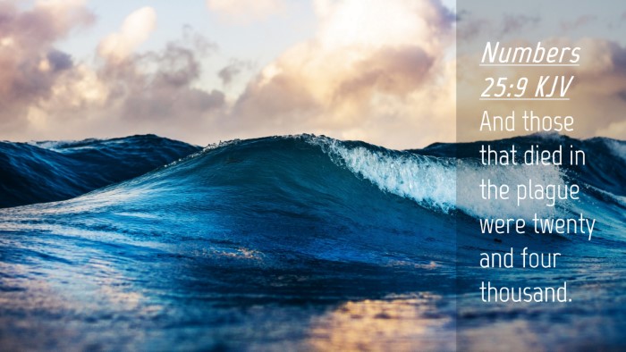 Picture 04 - Numbers 25:9 KJV Desktop Wallpaper - And those that died in the plague were twenty and - Desktop Bible Verse Wallpaper