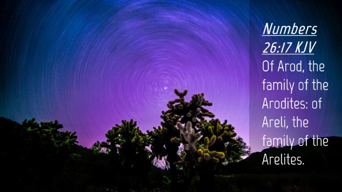 Picture 04 - Numbers 26:17 KJV Desktop Wallpaper - Of Arod, the family of the Arodites: of Areli, - Desktop Bible Verse Wallpaper