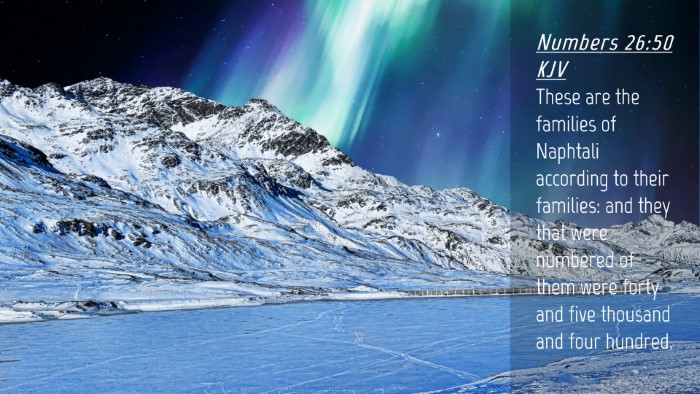 Picture 04 - Numbers 26:50 KJV Desktop Wallpaper - These are the families of Naphtali according to - Desktop Bible Verse Wallpaper