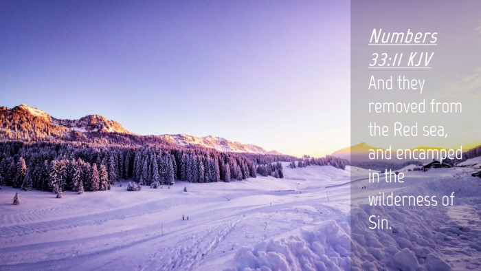 Picture 04 - Numbers 33:11 KJV Desktop Wallpaper - And they removed from the Red sea, and encamped - Desktop Bible Verse Wallpaper