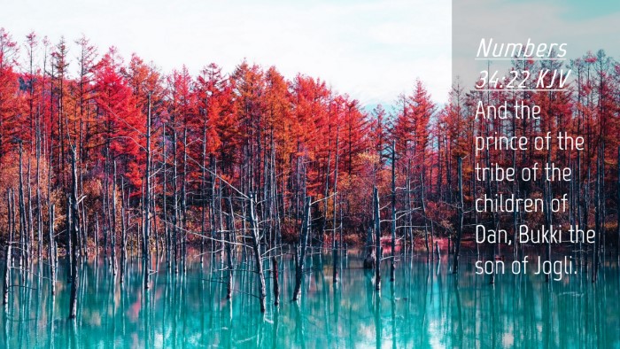 Picture 04 - Numbers 34:22 KJV Desktop Wallpaper - And the prince of the tribe of the children of - Desktop Bible Verse Wallpaper