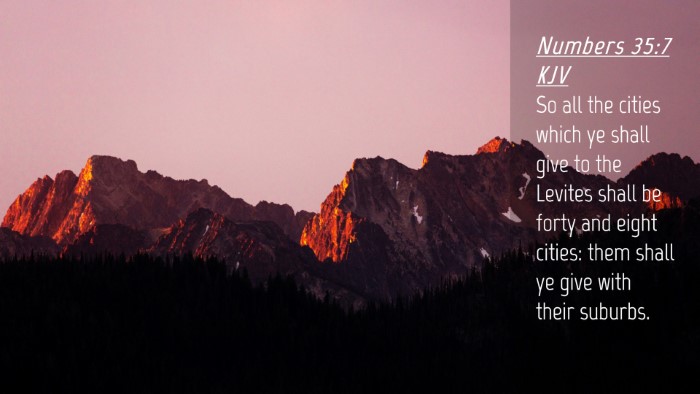 Picture 04 - Numbers 35:7 KJV Desktop Wallpaper - So all the cities which ye shall give to the - Desktop Bible Verse Wallpaper