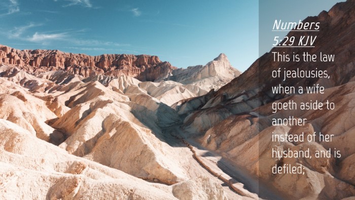 Picture 04 - Numbers 5:29 KJV Desktop Wallpaper - This is the law of jealousies, when a wife goeth - Desktop Bible Verse Wallpaper
