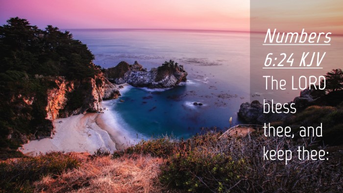 Picture 04 - Numbers 6:24 KJV Desktop Wallpaper - The LORD bless thee, and keep - Desktop Bible Verse Wallpaper