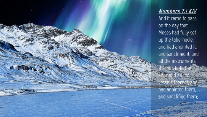 Picture 04 - Numbers 7:1 KJV Desktop Wallpaper - And it came to pass on the day that Moses had - Desktop Bible Verse Wallpaper