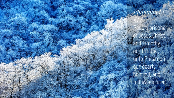 Picture 04 - Philemon 1:1 KJV Desktop Wallpaper - Paul, a prisoner of Jesus Christ, and Timothy our - Desktop Bible Verse Wallpaper