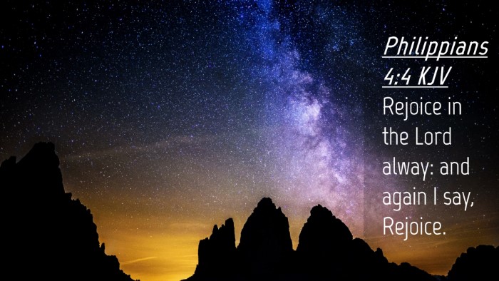 Picture 04 - Philippians 4:4 KJV Desktop Wallpaper - Rejoice in the Lord alway: and again I say, - Desktop Bible Verse Wallpaper