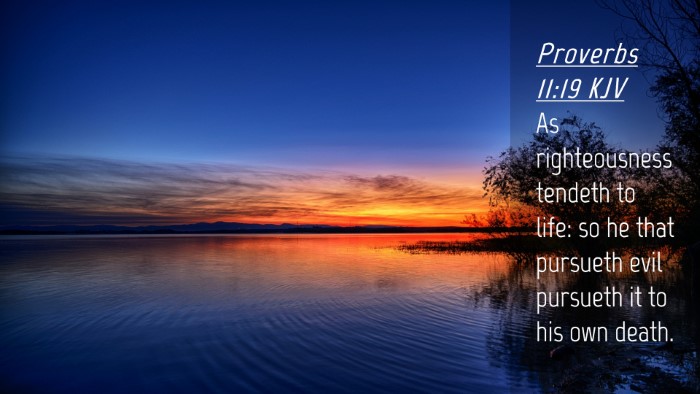 Picture 04 - Proverbs 11:19 KJV Desktop Wallpaper - As righteousness tendeth to life: so he that - Desktop Bible Verse Wallpaper