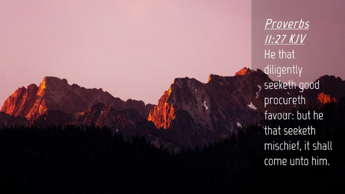 Picture 04 - Proverbs 11:27 KJV Desktop Wallpaper - He that diligently seeketh good procureth favour: - Desktop Bible Verse Wallpaper
