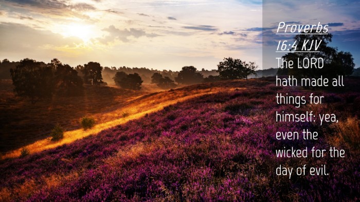 Picture 04 - Proverbs 16:4 KJV Desktop Wallpaper - The LORD hath made all things for himself: yea, - Desktop Bible Verse Wallpaper