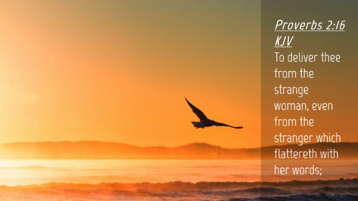 Picture 04 - Proverbs 2:16 KJV Desktop Wallpaper - To deliver thee from the strange woman, even from - Desktop Bible Verse Wallpaper