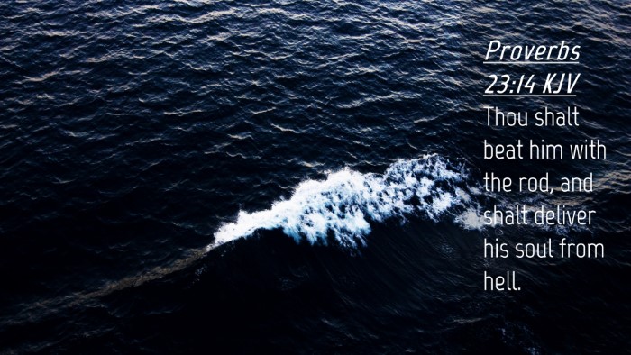 Picture 04 - Proverbs 23:14 KJV Desktop Wallpaper - Thou shalt beat him with the rod, and shalt - Desktop Bible Verse Wallpaper