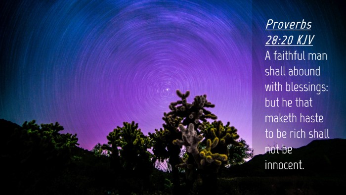 Picture 04 - Proverbs 28:20 KJV Desktop Wallpaper - A faithful man shall abound with blessings: but - Desktop Bible Verse Wallpaper