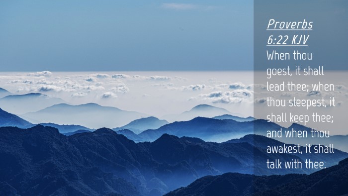Picture 04 - Proverbs 6:22 KJV Desktop Wallpaper - When thou goest, it shall lead thee; when thou - Desktop Bible Verse Wallpaper