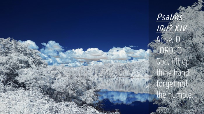 Picture 04 - Psalms 10:12 KJV Desktop Wallpaper - Arise, O LORD; O God, lift up thine hand: forget - Desktop Bible Verse Wallpaper