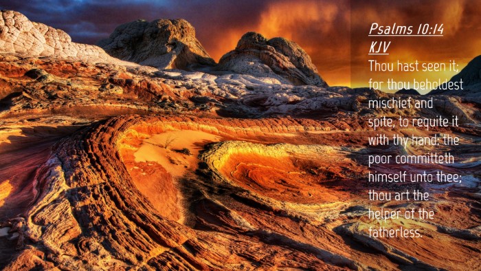 Picture 04 - Psalms 10:14 KJV Desktop Wallpaper - Thou hast seen it; for thou beholdest mischief - Desktop Bible Verse Wallpaper