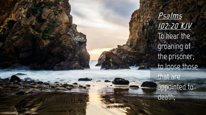 Picture 04 - Psalms 102:20 KJV Desktop Wallpaper - To hear the groaning of the prisoner; to loose - Desktop Bible Verse Wallpaper