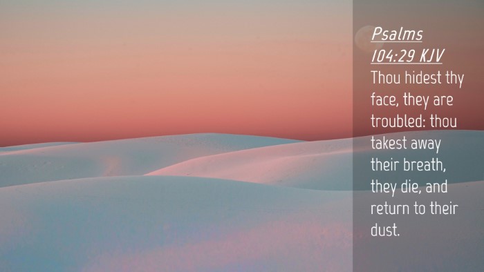 Picture 04 - Psalms 104:29 KJV Desktop Wallpaper - Thou hidest thy face, they are troubled: thou - Desktop Bible Verse Wallpaper