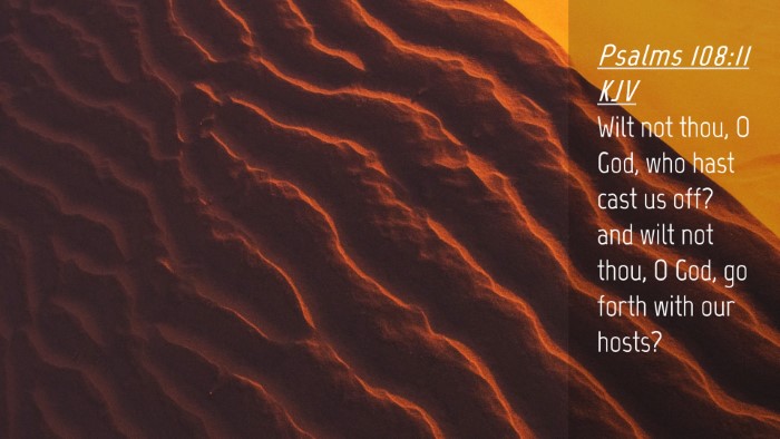 Picture 04 - Psalms 108:11 KJV Desktop Wallpaper - Wilt not thou, O God, who hast cast us off? and - Desktop Bible Verse Wallpaper