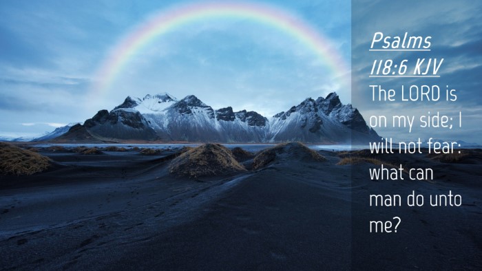 Picture 04 - Psalms 118:6 KJV Desktop Wallpaper - The LORD is on my side; I will not fear: what can - Desktop Bible Verse Wallpaper