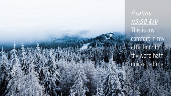 Picture 04 - Psalms 119:50 KJV Desktop Wallpaper - This is my comfort in my affliction: for thy word - Desktop Bible Verse Wallpaper