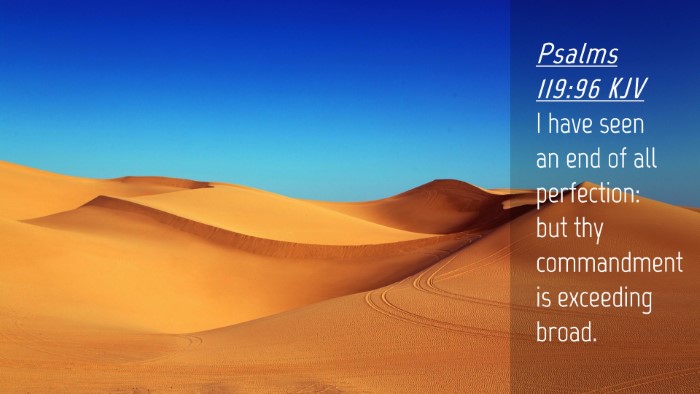 Picture 04 - Psalms 119:96 KJV Desktop Wallpaper - I have seen an end of all perfection: but thy - Desktop Bible Verse Wallpaper