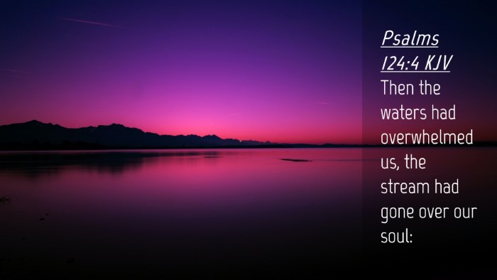 Picture 04 - Psalms 124:4 KJV Desktop Wallpaper - Then the waters had overwhelmed us, the stream - Desktop Bible Verse Wallpaper