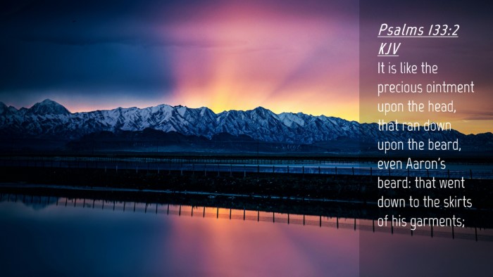 Picture 04 - Psalms 133:2 KJV Desktop Wallpaper - It is like the precious ointment upon the head, - Desktop Bible Verse Wallpaper