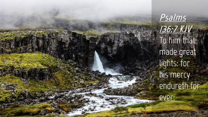 Picture 04 - Psalms 136:7 KJV Desktop Wallpaper - To him that made great lights: for his mercy - Desktop Bible Verse Wallpaper
