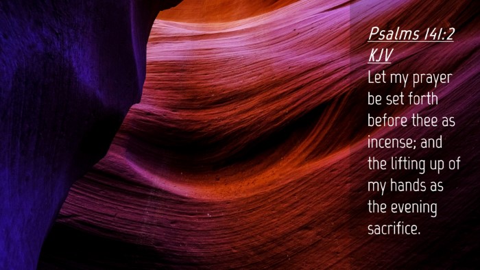 Picture 04 - Psalms 141:2 KJV Desktop Wallpaper - Let my prayer be set forth before thee as - Desktop Bible Verse Wallpaper