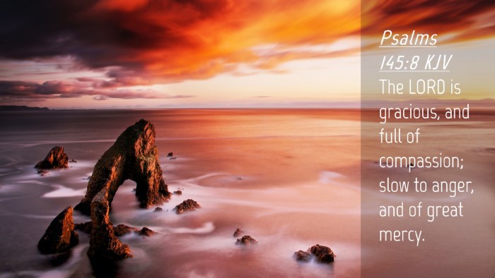Picture 04 - Psalms 145:8 KJV Desktop Wallpaper - The LORD is gracious, and full of compassion; - Desktop Bible Verse Wallpaper