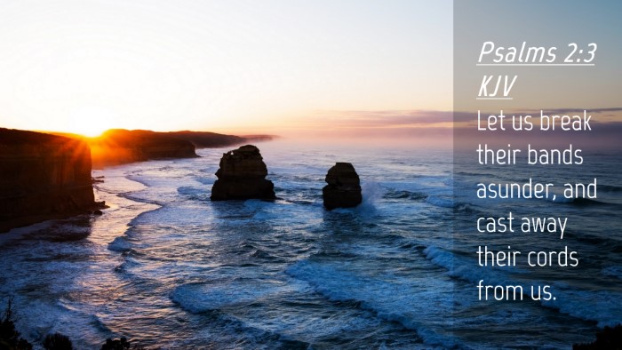 Picture 04 - Psalms 2:3 KJV Desktop Wallpaper - Let us break their bands asunder, and cast away - Desktop Bible Verse Wallpaper
