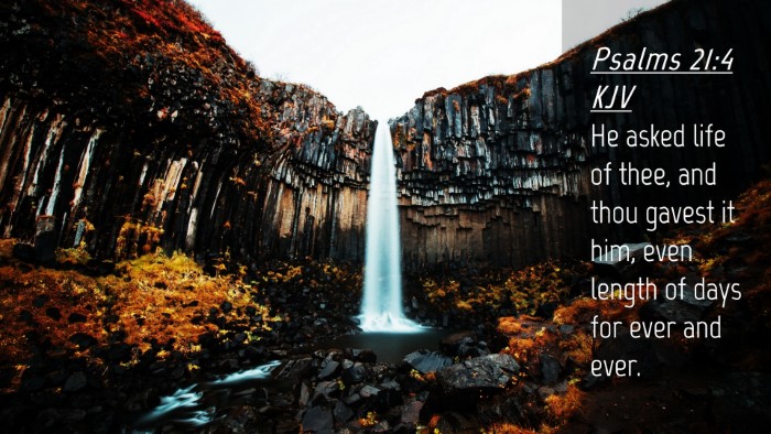 Picture 04 - Psalms 21:4 KJV Desktop Wallpaper - He asked life of thee, and thou gavest it him, - Desktop Bible Verse Wallpaper