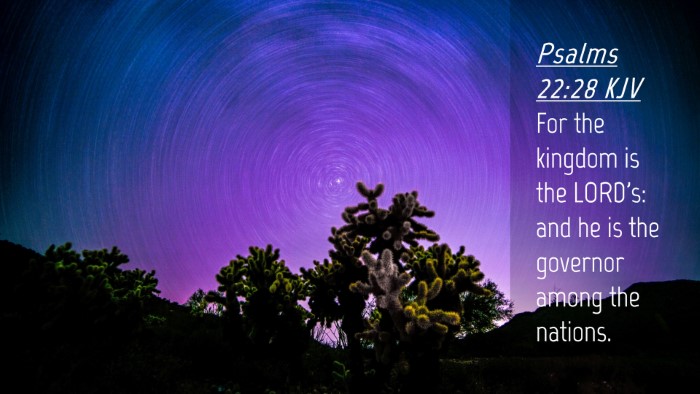 Picture 04 - Psalms 22:28 KJV Desktop Wallpaper - For the kingdom is the LORD's: and he is the - Desktop Bible Verse Wallpaper