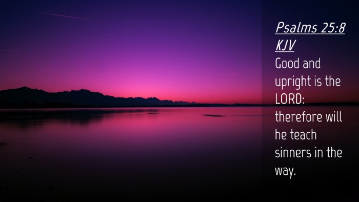 Picture 04 - Psalms 25:8 KJV Desktop Wallpaper - Good and upright is the LORD: therefore will he - Desktop Bible Verse Wallpaper