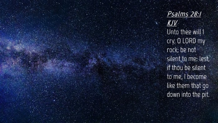 Picture 04 - Psalms 28:1 KJV Desktop Wallpaper - Unto thee will I cry, O LORD my rock; be not - Desktop Bible Verse Wallpaper