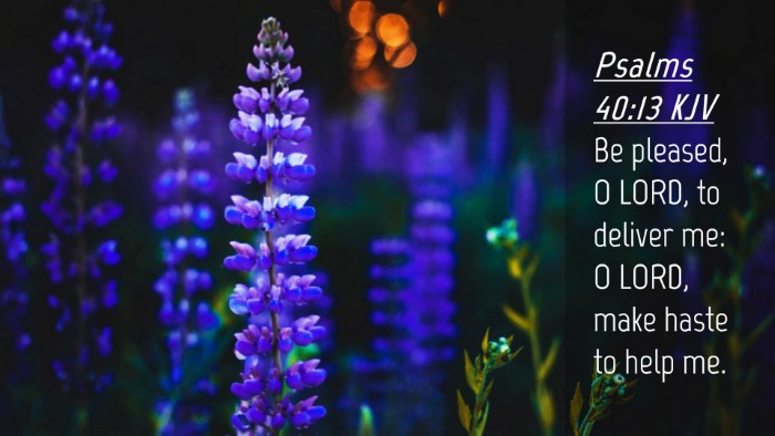 Picture 04 - Psalms 40:13 KJV Desktop Wallpaper - Be pleased, O LORD, to deliver me: O LORD, make - Desktop Bible Verse Wallpaper