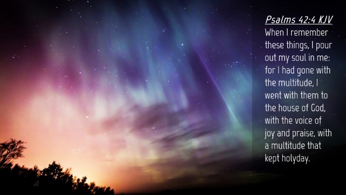 Picture 04 - Psalms 42:4 KJV Desktop Wallpaper - When I remember these things, I pour out my soul - Desktop Bible Verse Wallpaper