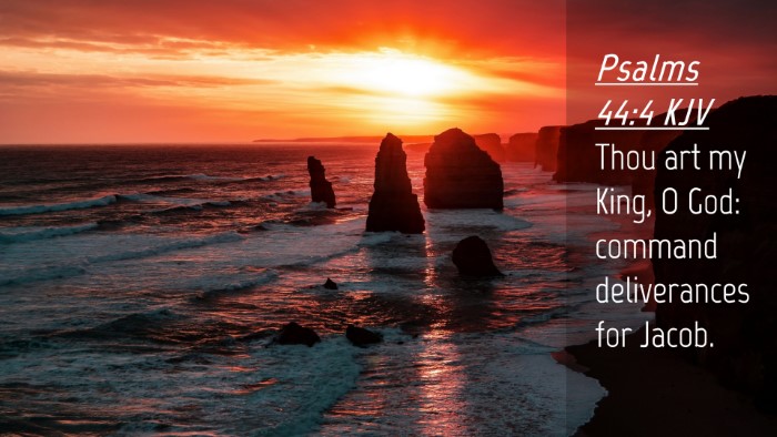 Picture 04 - Psalms 44:4 KJV Desktop Wallpaper - Thou art my King, O God: command deliverances for - Desktop Bible Verse Wallpaper