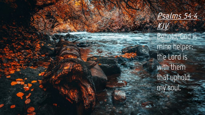 Picture 04 - Psalms 54:4 KJV Desktop Wallpaper - Behold, God is mine helper: the Lord is with them - Desktop Bible Verse Wallpaper