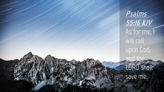 Picture 04 - Psalms 55:16 KJV Desktop Wallpaper - As for me, I will call upon God; and the LORD - Desktop Bible Verse Wallpaper